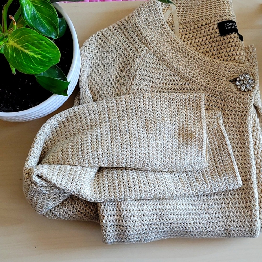Jones of New York Gold Cardigan
